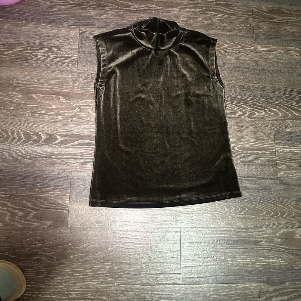 Evereve Velvet Muscle Tee - Dark Brown